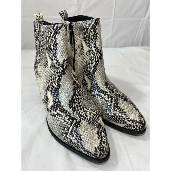 Blondo ELVINA Faux Snakeskin Waterproof Bootie Size 8.5 M - Picture 1 of 13